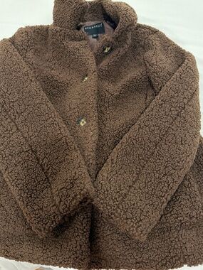Bernardo Men's Dark Brown Sherpa Puffer Coat